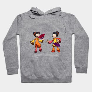 Female Lunar New Year Dancers Hoodie